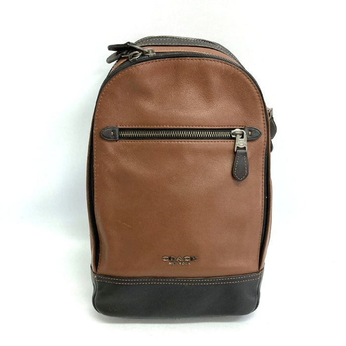 COACH コーチ F37598 ワンショルダー ボディバッグ ブラウン 瑞穂店