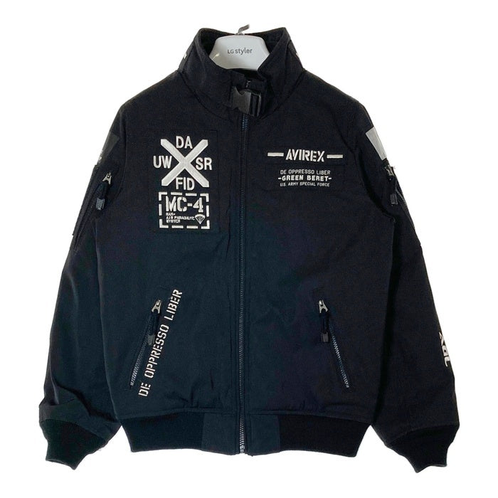 AVIREX アヴィレックス 6292037 MA-1 MOD HALO フライトジャケット ブラック レディース SizeM 瑞穂店