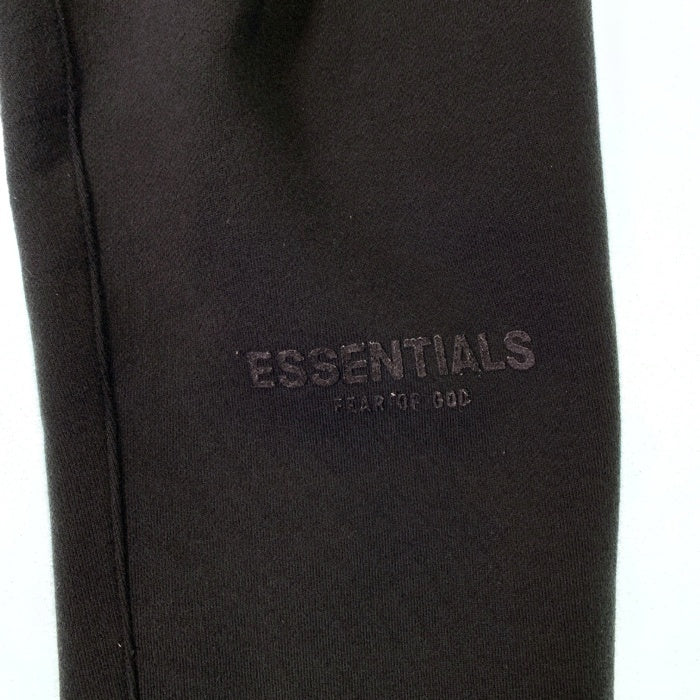 FOG ESSENTIALS エッセンシャルズ フロントラバーパッチ スウェットパンツ ブラック 裏起毛 Size M 福生店