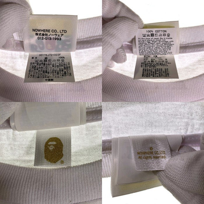 A BATHING APE アベイシングエイプ 23AW BAPE US Limited Collection Tee マルチカモプリント Tシャツ ホワイト Size L 福生店