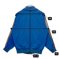 60-70's adidas アディダス 西ドイツ製 トラックジャケット ブルー ジャージ素材 Size5 瑞穂店