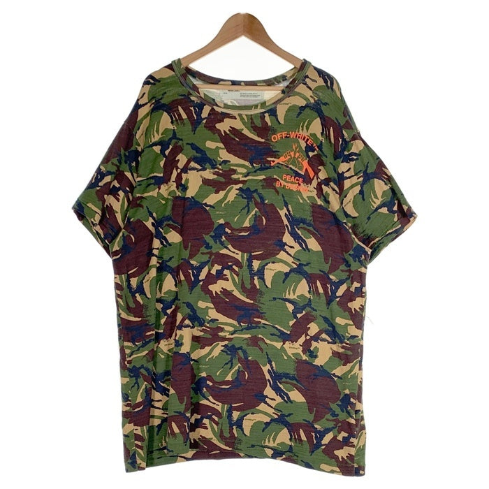 OFF-WHITE オフホワイト PEACE BY DESIGN カモフラージュ プリントTシャツ 迷彩 Size XXL 福生店