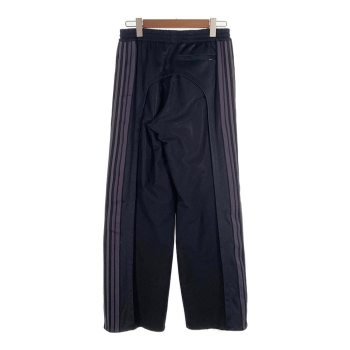 BURBERRY LONDON ENGLAND バーバリーロンドン サイドライン トラックパンツ ブラック パープル ウール モヘア 4557947 イタリア製 Size S 福生店