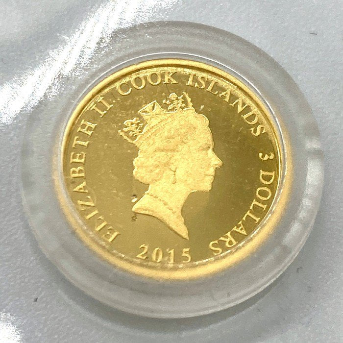 スヌーピー 金貨 2015 65周年記念 エリザベス2世 クック諸島 1/25oz ゴールド瑞穂店