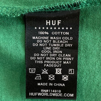 HUF ハフ NY DELIVERY TEE ニューヨークデリバリー Tシャツ グリーン プリント Size L 福生店