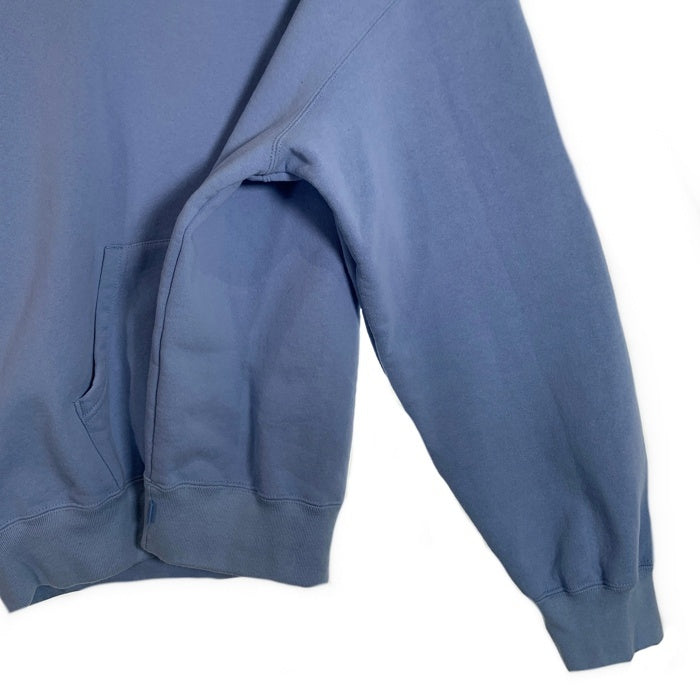 SUPREME シュプリーム 24AW Satin Applique Hooded Sweatshirt サテンアップリケ プルオーバースウェットパーカー ライトブルー Size L 福生店