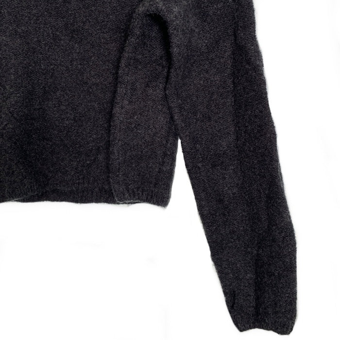 Ordnary Practice ハーフジップ アクリルニットセーター チャコールグレー Size S 福生店
