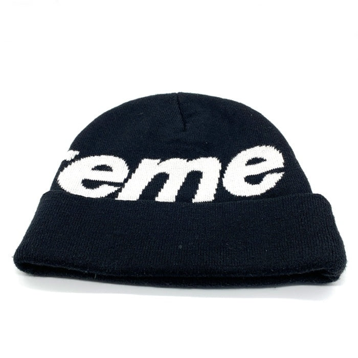 SUPREME シュプリーム Big Logo Beanie ビッグロゴ ビーニー コットン カシミヤ ブラック ワングラム 福生店