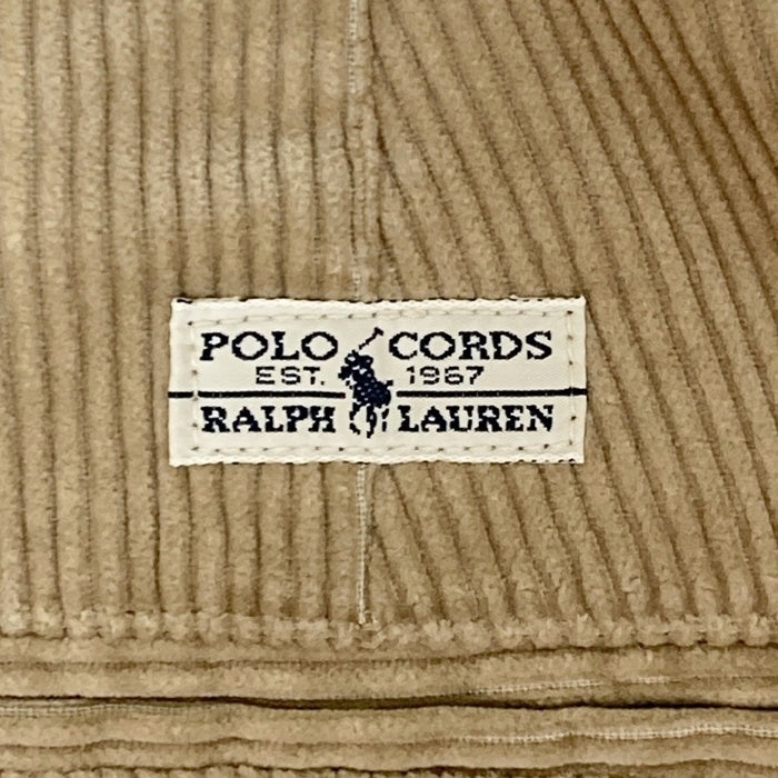 Polo Ralph Lauren ポロラルフローレン メキシコ製 POLO CORDS ツータック コーデュロイパンツ ベージュ size35 瑞穂店