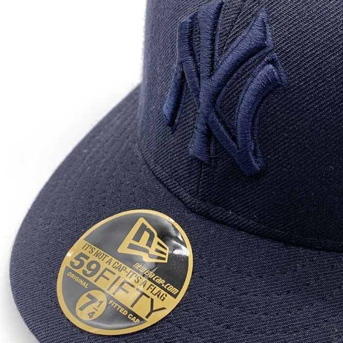 90's New Era ニューエラ MLB ニューヨーク・ヤンキース 59FIFTY ベースボールキャップ ネイビー ウール USA製 Size 7 1/4 (57.7cm) 福生店