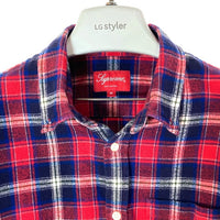 Supreme シュプリーム Tartan Flannel Shirt レッド×ネイビー sizeM 瑞穂店