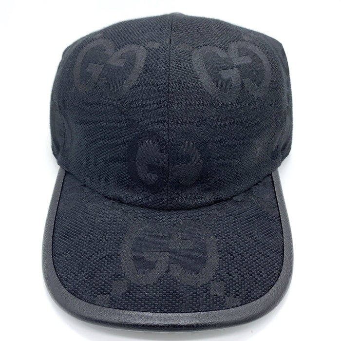 GUCCI グッチ ジャンボGG ベースボールキャップ ブラック 727562 4HAVS Size M 福生店
