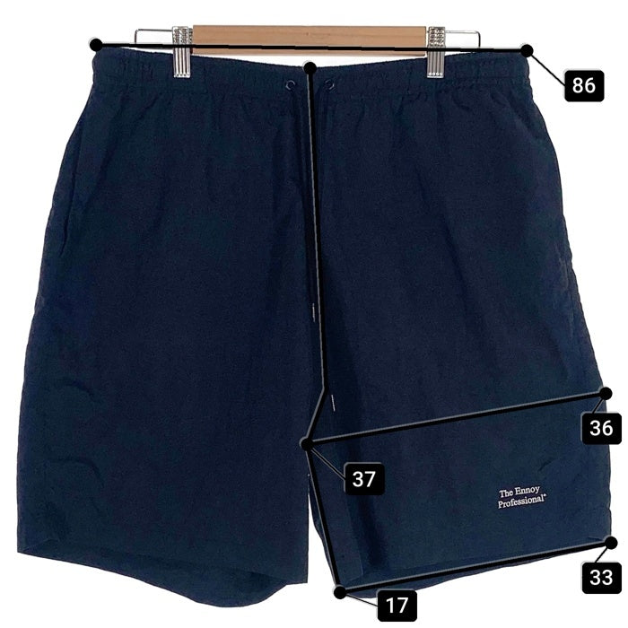 The Ennoy Professional エンノイ プロフェッショナル 21SS Nylon Short Pant ナイロンショートパンツ ブラック SS21BRENPT06LV Size XL 福生店