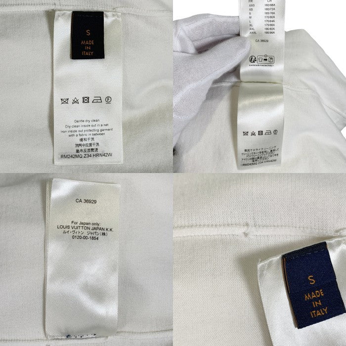 Louis Vuitton ルイヴィトン 24SS モノグラムジャガードロゴ クルーネックTシャツ 半袖 ホワイト RM242MQ Z34 HRN42W Size M 福生店
