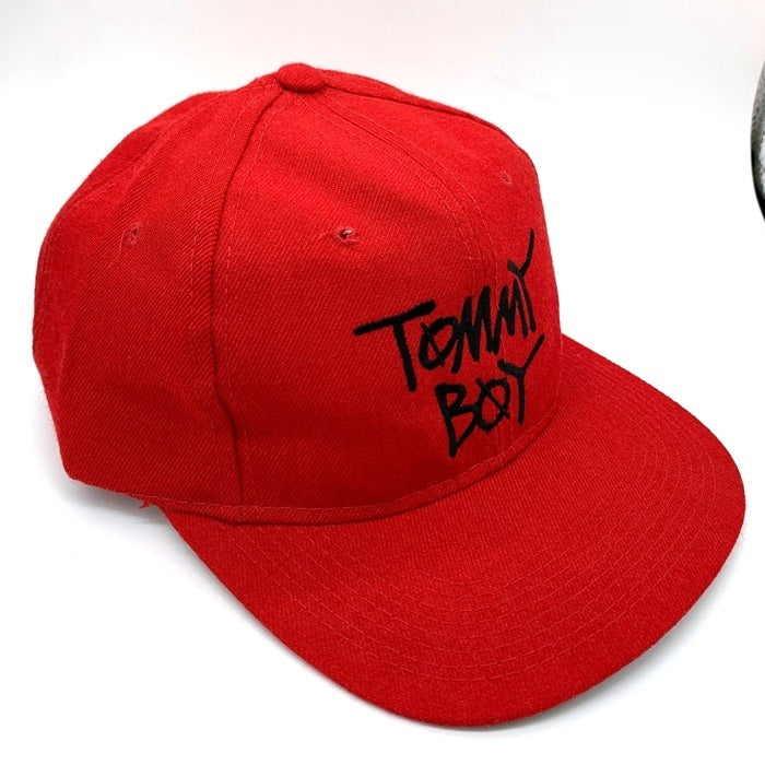 90's TOMMY BOY トミーボーイ BB CAP 刺繡 6パネル ベースボールキャップ スナップバック レッド YOUNGUN 福生店