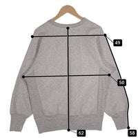 90's Champion チャンピオン CORNELL GLEE CLUB プリント リバースウィーブ クルーネックスウェットトレーナー アッシュグレー USA製 トリコ刺繡 Size M 福生店