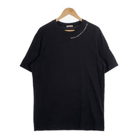 MONCLER モンクレール SS T-SHIRT ショートスリーブTシャツ ブラック ネックロゴプリント ワッペン 23年 J10918C00044 8390T Size M 福生店