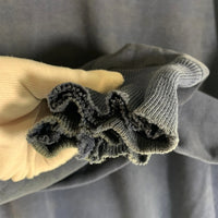 40-50's BRENT 前V フリーダムスリーブ クルーネックスウェットトレーナー ネイビー 貼り付けガゼット Size M 相当 福生店