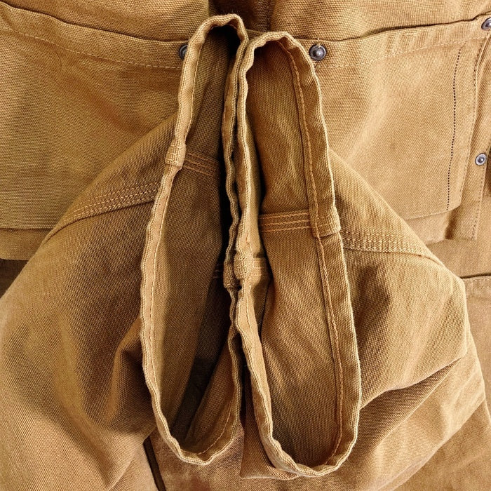 FREEWHEELERS フリーホイーラーズ GREAT LAKES WOODMAN BIB OVERALL ダック地 ビブ オーバーオール イエローブラウン Size 34-34 瑞穂店