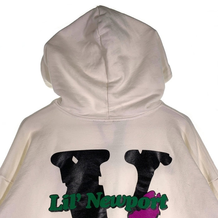 VLONE ヴィーロン Yams Day Lil Newport Hoodie プルオーバー スウェットパーカー ホワイト Size L 福生店