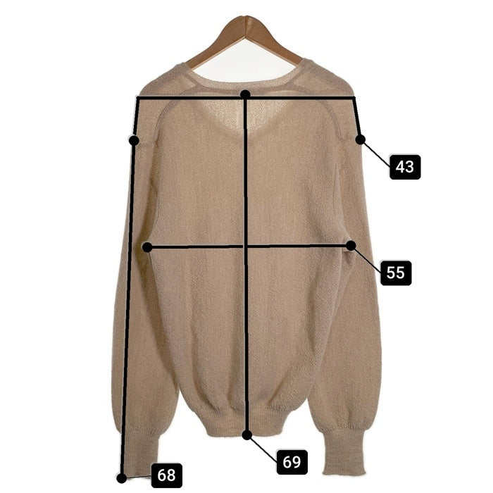 LEMMERMAYER レママイヤー MAUS&HOFFMAN アルパカ Vネックセーター ベージュ Size 42 福生店