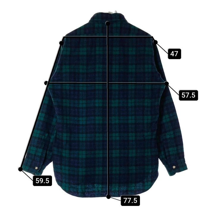 PENDLETON ペンドルトン 70's USA製 ウールシャツ 片ポケット ブラックウォッチ グリーン×ブルー sizeM 瑞穂店