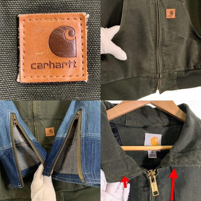 Carhartt カーハート ベストリメイク ダック デニム ジップアップジャケット モス インディゴ 100121 316 12年 Size M 福生店