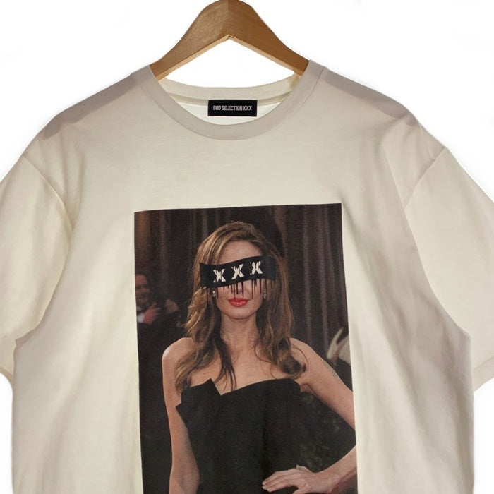 GOD SELECTION XXX ゴッドセレクショントリプルエックス Angelina Jolie アンジェリーナジョリー 半袖 Tシャツ ホワイト Size L 福生店