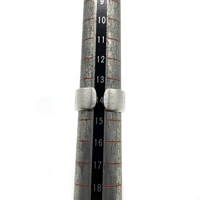 ノーブランド 8mm プレーン シルバーリング SV925 Size 約15号 福生店