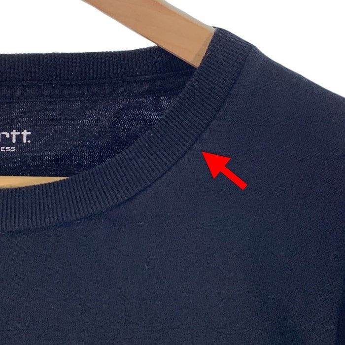 Carhartt WIP カーハート HERON PRESTON ヘロンプレストン LS TEE ロングスリーブTシャツ ブラック 刺繡 HMAB005F18719057 Size M 福生店
