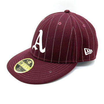 NEW ERA ニューエラ 59 FIFTY Oakland Athletics ベースボールキャップ バーガンディ size7 3/8(58.7cm)※内側汚れあり 瑞穂店