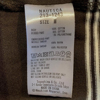 NAUTICA ノーティカ ボーダー ロングスリーブTシャツ ブラウン 213-1243 Size M 福生店
