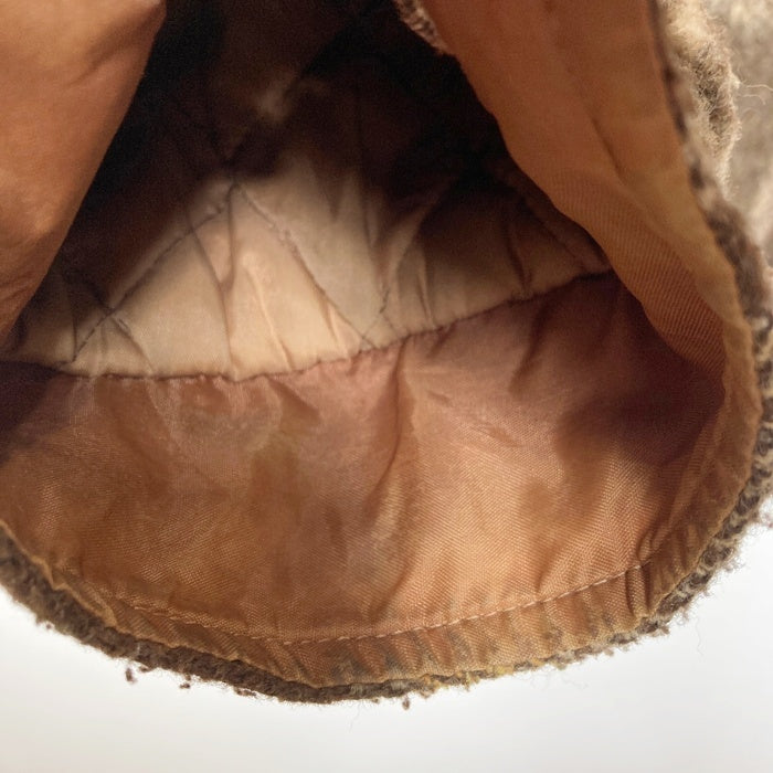 C.P.O. 70's 台湾製 リネン混 ウール チェックCPOシャツ ブラウン size- 瑞穂店