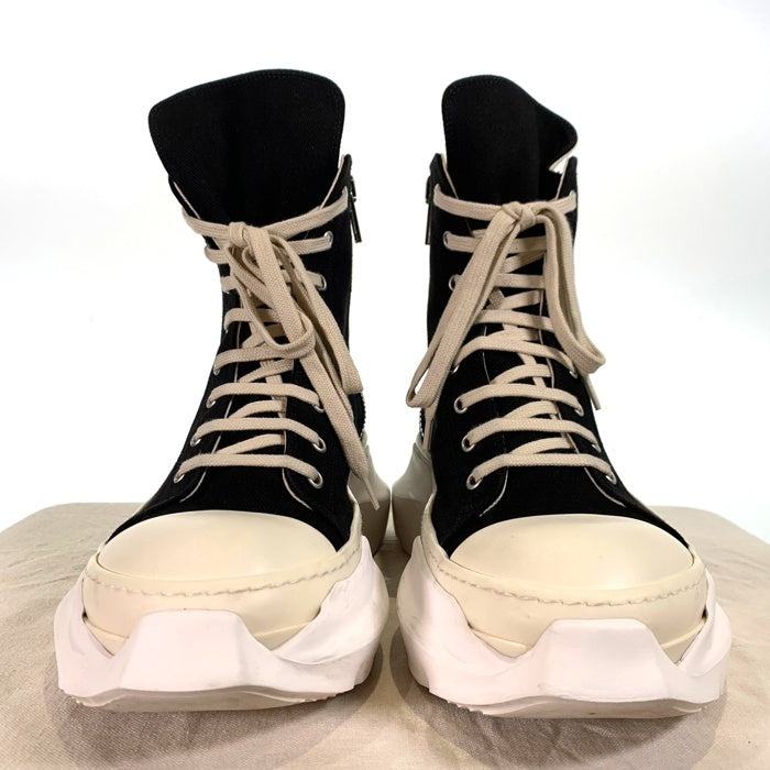 DRKSHDW ダークシャドウ リックオウエンス ABSTRACT SNEAK アブストラクト ハイカットスニーカー ブラック ミルク DU01E3840 DOEM9 Size 42 福生店