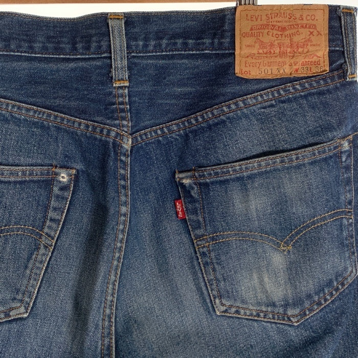 90's LEVI'S リーバイス 501XX 紙パッチ デニムパンツ ジーンズ インディゴ 555 復刻 98年 米国製 Size 33×36 福生店