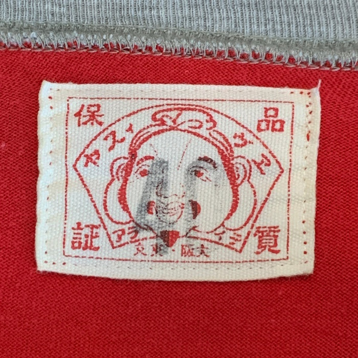 EVISU エヴィス カモメプリント ロングスリーブTシャツ フリーダムスリーブ レッド グレー Size 40 福生店