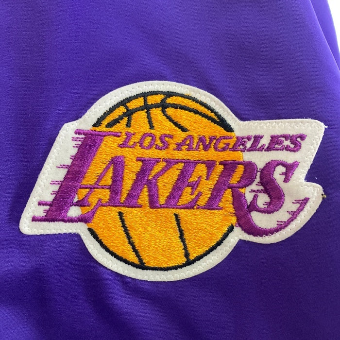 STARTER スターター LOS ANGLES LAKERS ロサンゼルス レイカーズ ナイロン スタジャン USA製 パープル sizeL 瑞穂店