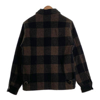 CLUCT クラクト バッファローチェック ウールシャツジャケット 中綿 ブラウン ブラック Size M 福生店