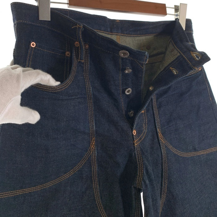 SUGARHILL シュガーヒル CLASSIC DOUBLE KNEE DENIM PANTS 馬革 ホースレザー クラシック ダブルニー デニムパンツ インディゴ CLASS003 Size 32 福生店