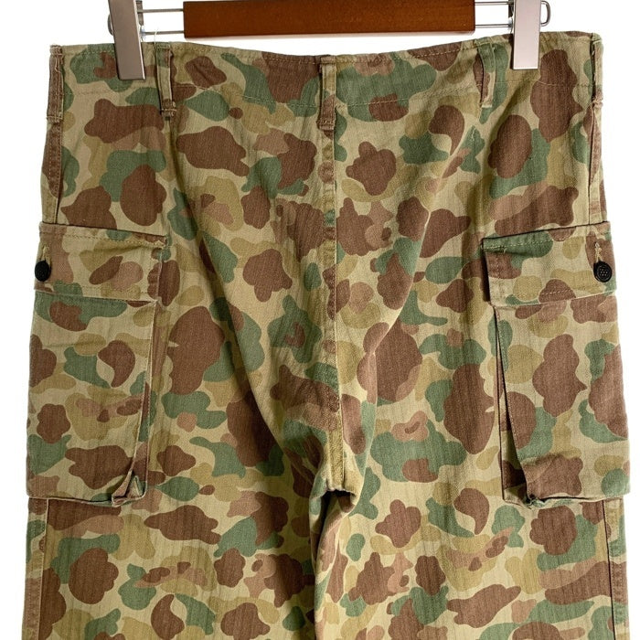 U.S.ARMY レプリカ ダックハンターカモ ミリタリーカーゴパンツ ヘリンボーン Size LL 福生店