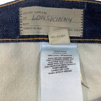 DENIM&SUPPLY RALPH LAUREN デニムアンドサプライ ラルフローレン LOW SKINNY ロースキニー USED加工 デニムスキニーパンツ インディゴ Size 31 福生店