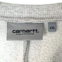 carhartt WIP カーハート TONARE SWEAT ロゴ刺繍 バイカラー スウェットトレーナー グレー sizeXXL※所々毛玉あり 瑞穂店