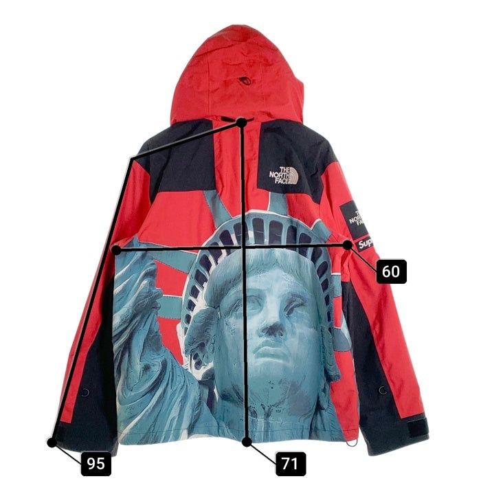 SUPREME シュプリーム 19AW THE NORTH FACE ノースフェイス Statue Of Liberty Mountain Jacket マウンテンジャケット レッド 自由の女神 NP619021 Size L 福生店
