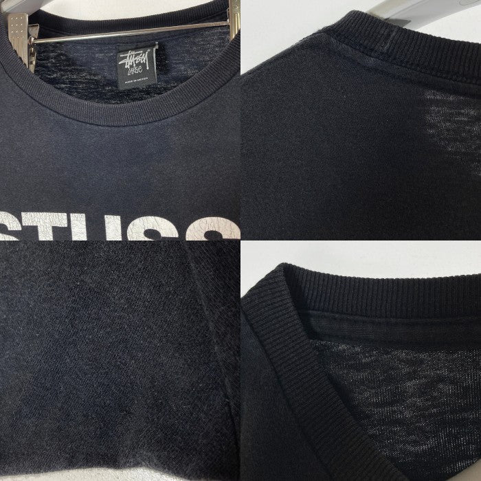 STUSSY ステューシー N４ メキシコ製 プリントTシャツ ブラック sizeL 瑞穂店