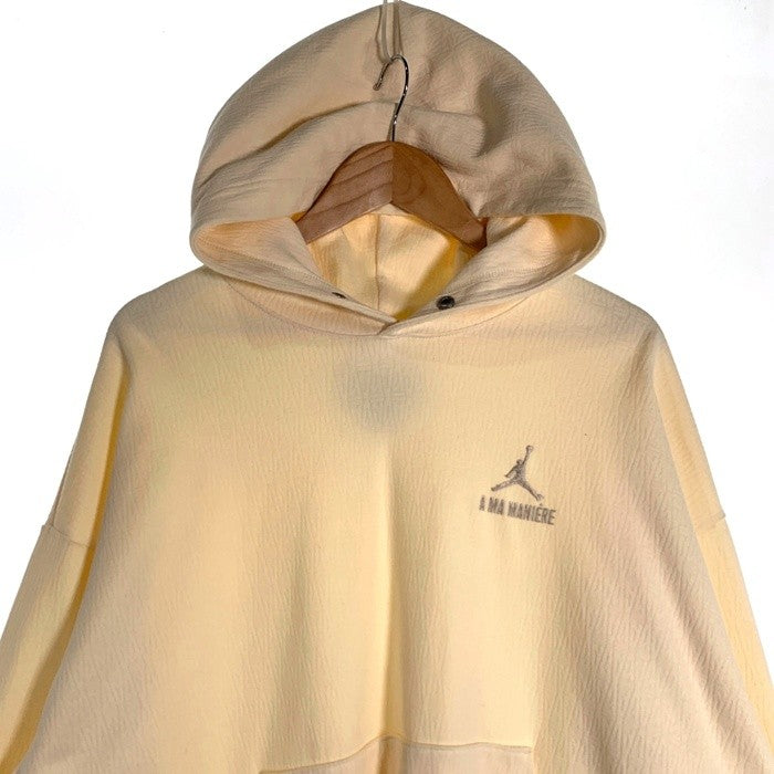 JORDAN BRAND ジョーダンブランド アママニエール JACQUARD HOODIE ジャカードフーディ プルオーバーパーカー ナチュラル DV7455-113 Size XL 福生店