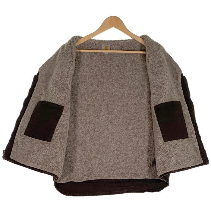 Carhartt カーハート ダックベスト ボアフリースライナー ダークブラウン メキシコ製 V26 DKB Size XL 福生店