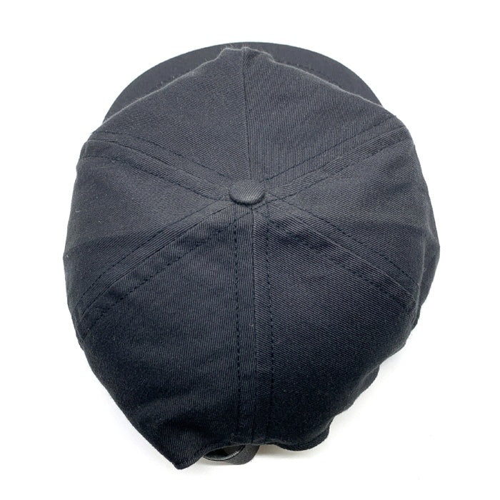 80-90's STUSSY ステューシー ストックロゴ刺繡 5パネルキャップ ブラック オールド タグなし 福生店