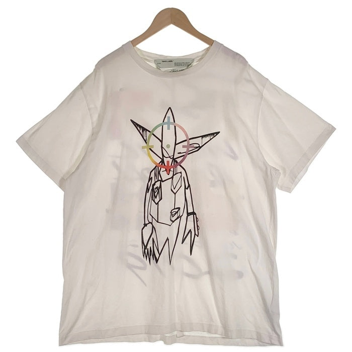 OFF-WHITE オフホワイト 20SS FUTURA フューチュラ Oversized Fit Alien T-Shirt エイリアン グラフィックプリントTシャツ ホワイト OMAA038S20185050 Size M 福生店