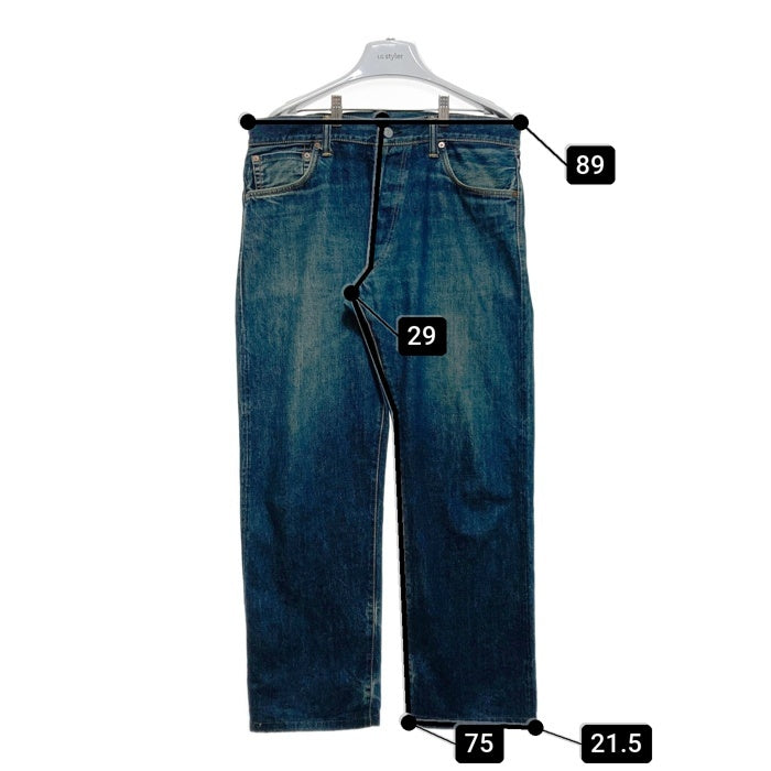 EVISU エヴィス Lot 2000 テーパードデニムパンツ ジーンズ インディゴ Size 34×35 瑞穂店