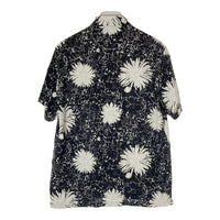 JUNYA WATANABE COMME des GARCONS MAN ジュンヤワタナベ コムデギャルソンマン WS-B016 AD2016 キュプラ×レーヨン 猫目ボタン オープンカラー アロハシャツ ブラック sizeXS 瑞穂店